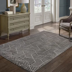 Alfombra Zaha Antracita 80x150Cm