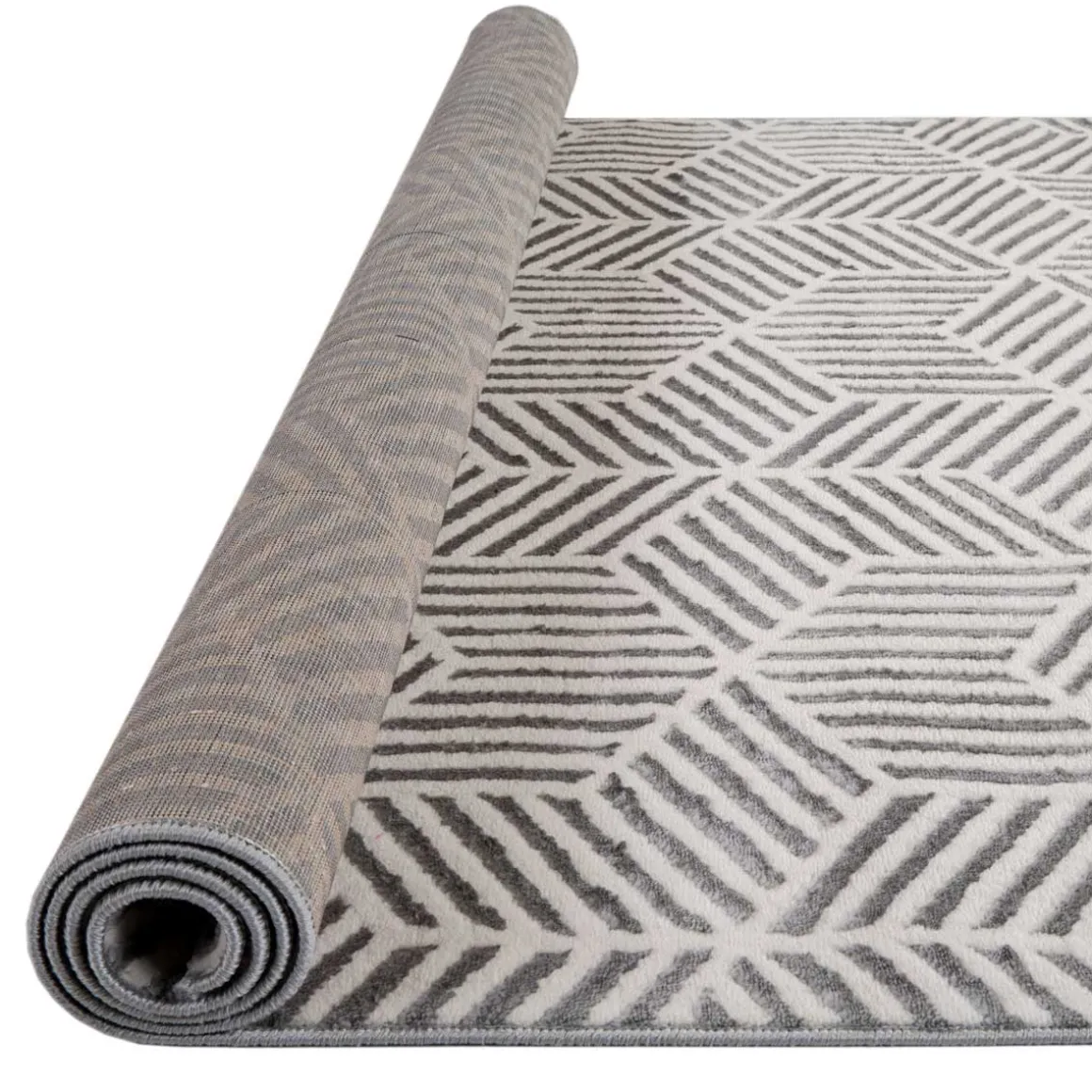 Alfombra Zaha Geométrica Beige 80x150Cm