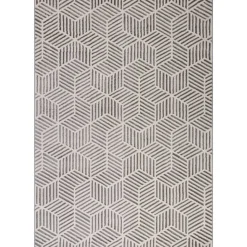 Alfombra Zaha Geométrica Gris 200x285Cm