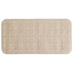 Alfombrilla antideslizante color lino para bañera