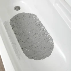Alfombrilla Baño Antidesl. Burbujas Gris