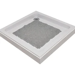 Alfombrilla Baño Antidesl. Burbujas Gris