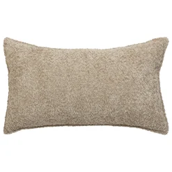 Almohada Bouclette Gris Pardo 30x50cm
