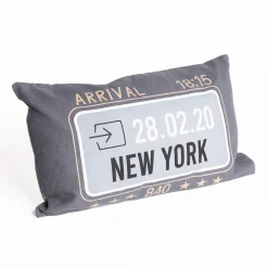 Almohada decorativa gris oscuro 30x50cm