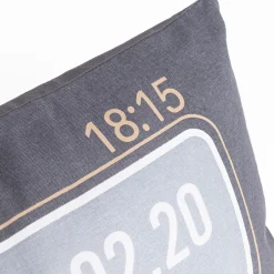 Almohada decorativa gris oscuro 30x50cm