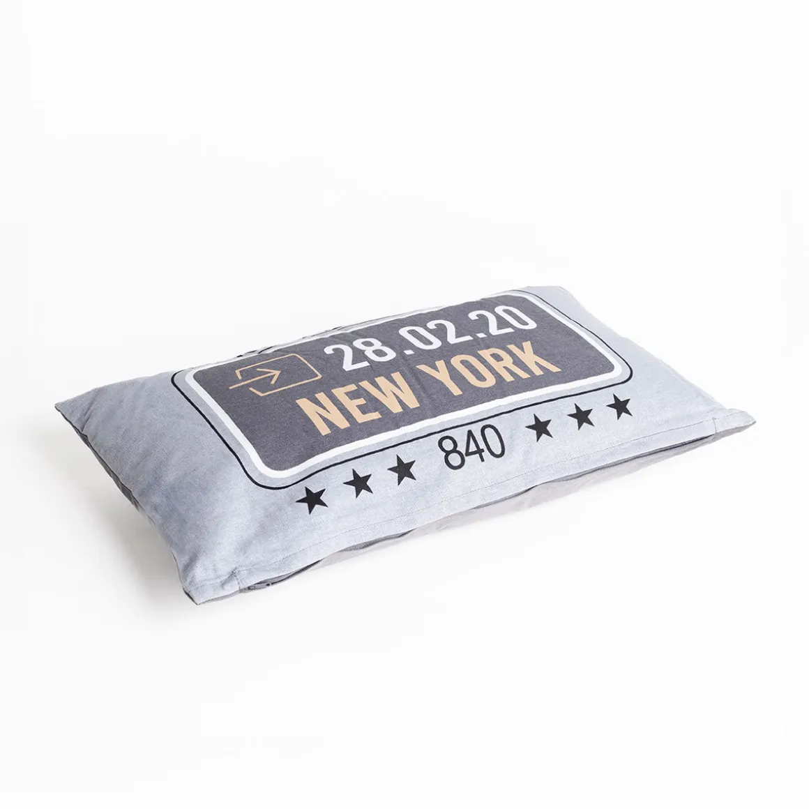 Almohada decorativa gris claro 30x50cm