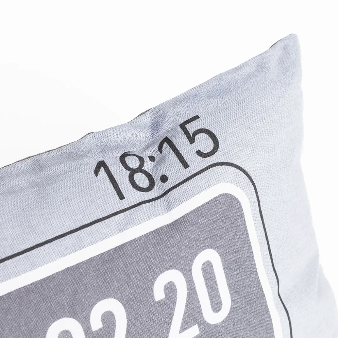 Almohada decorativa gris claro 30x50cm