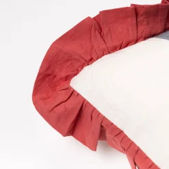 Almohada Yucatan Rayas Con Volados Rosa