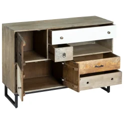 Aparador 4 Cajones Y 2 Puertas 115x40x80