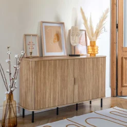 Aparador Colva Beige Con 2 Puertas