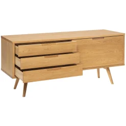 Aparador DIGHA marrón claro de madera roble