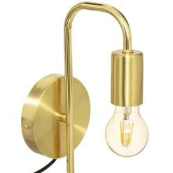Aplique de pared KELY de metal dorado