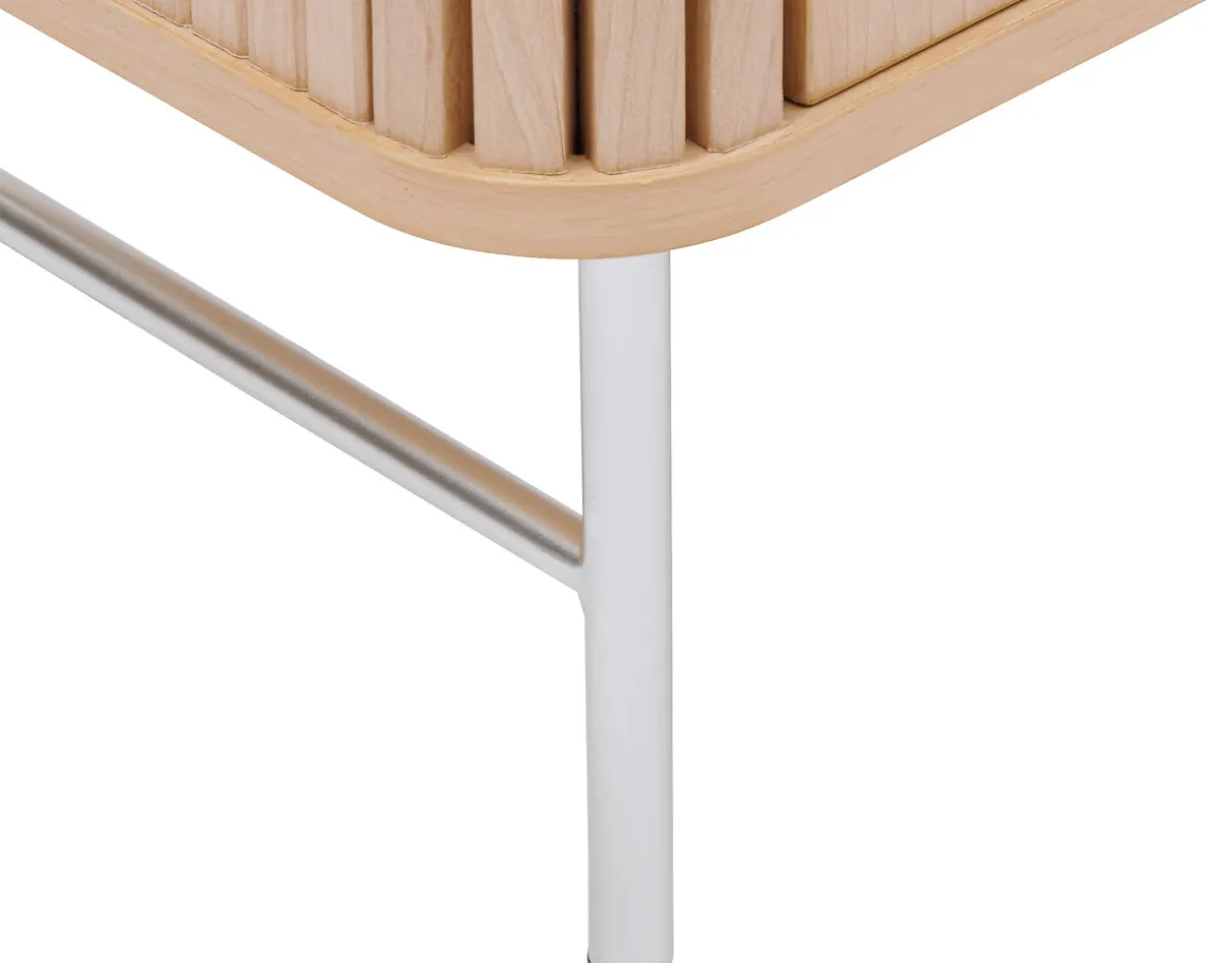 Armario alto con 1 puerta LIORA marrón