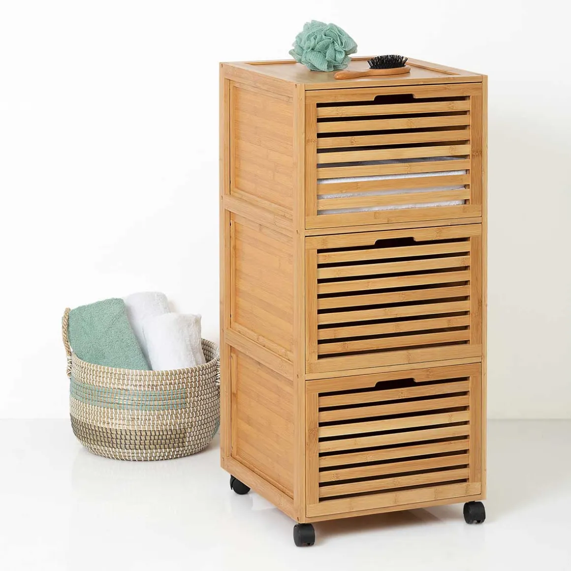 Armario Bajo C/Ruedas Y 3 Cajones Sicela