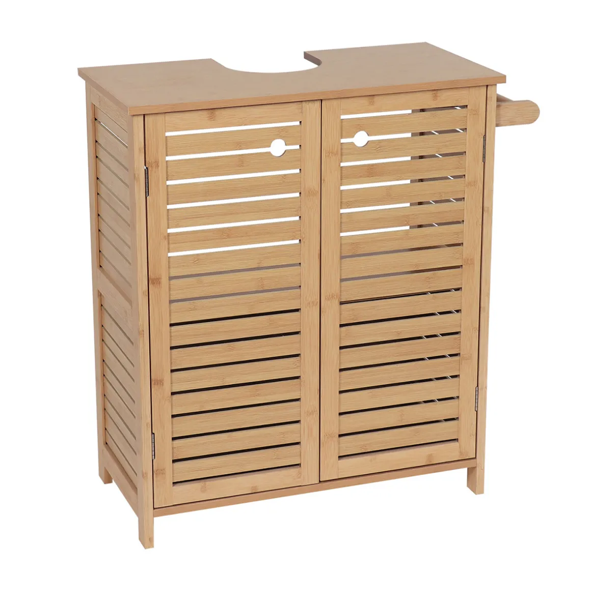 Armario bajo para lavabo TRINIDAD de mdf y bambú