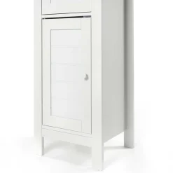 Armario bajo wc DENVER blanco y márron 83cm