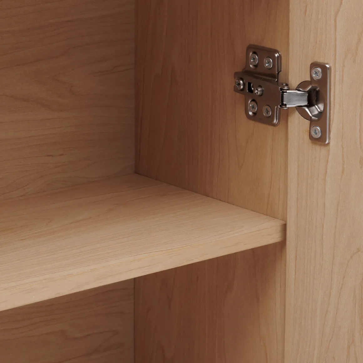 Armario con espejo doble LIORA marrón