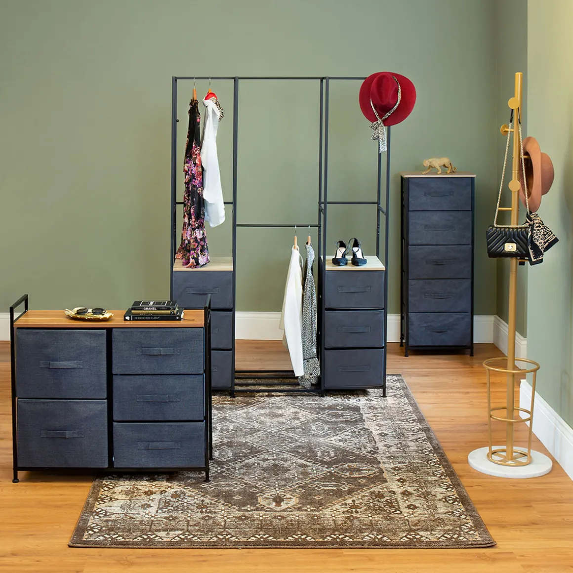 Armario TISSA gris oscuro