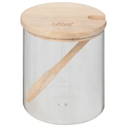 Azucarero con cuchara de vidrio HERMET 8.6x11cm