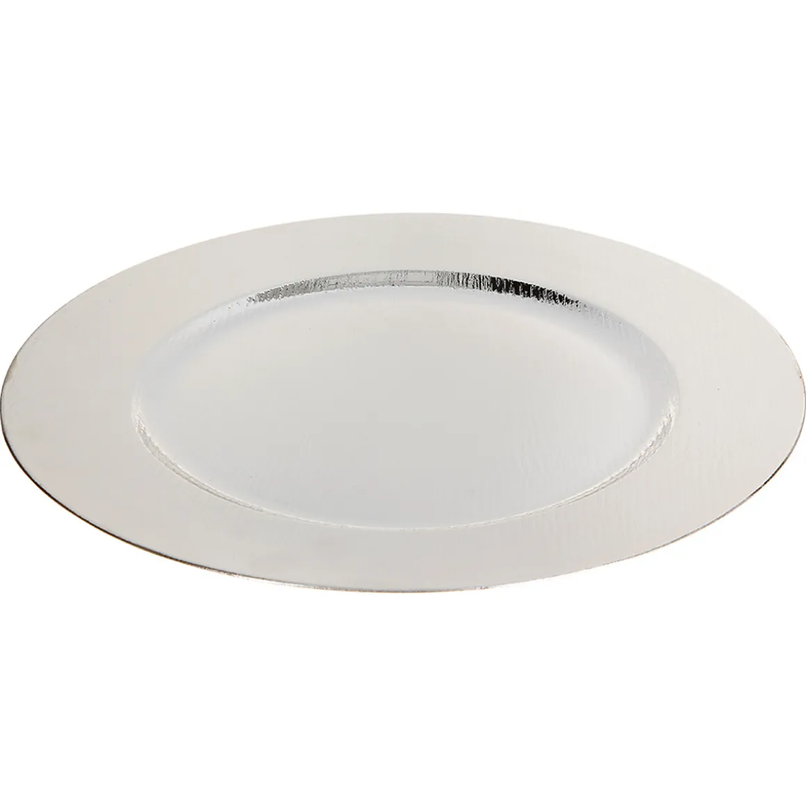 Bajoplato De Madera Plateado 33Cm