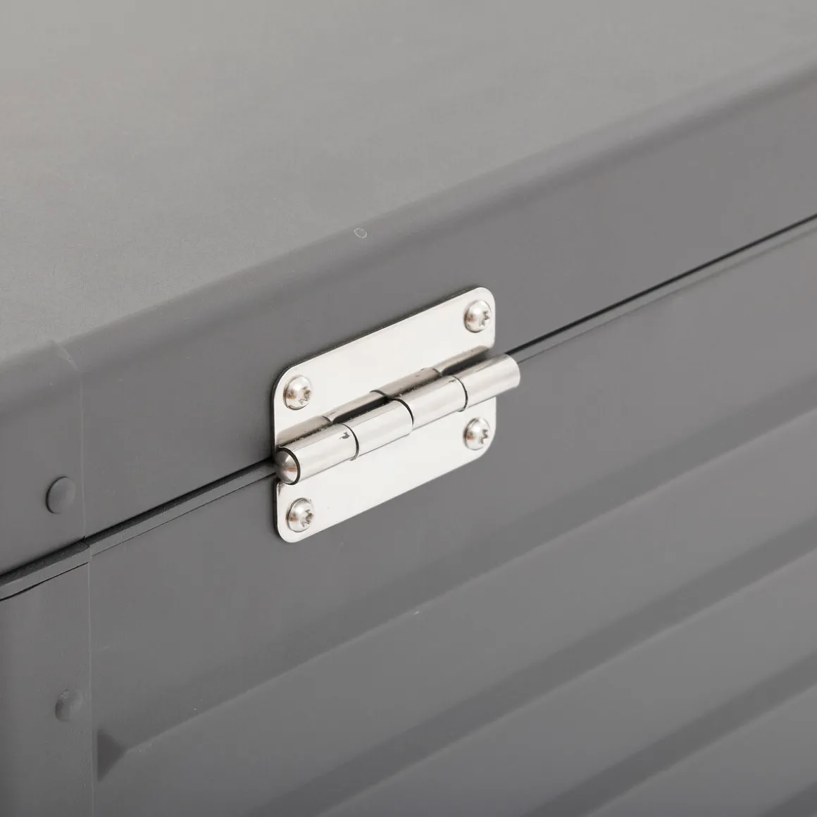 Baúl de acero gris EDENIO