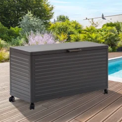 Baúl de acero gris EDENIO