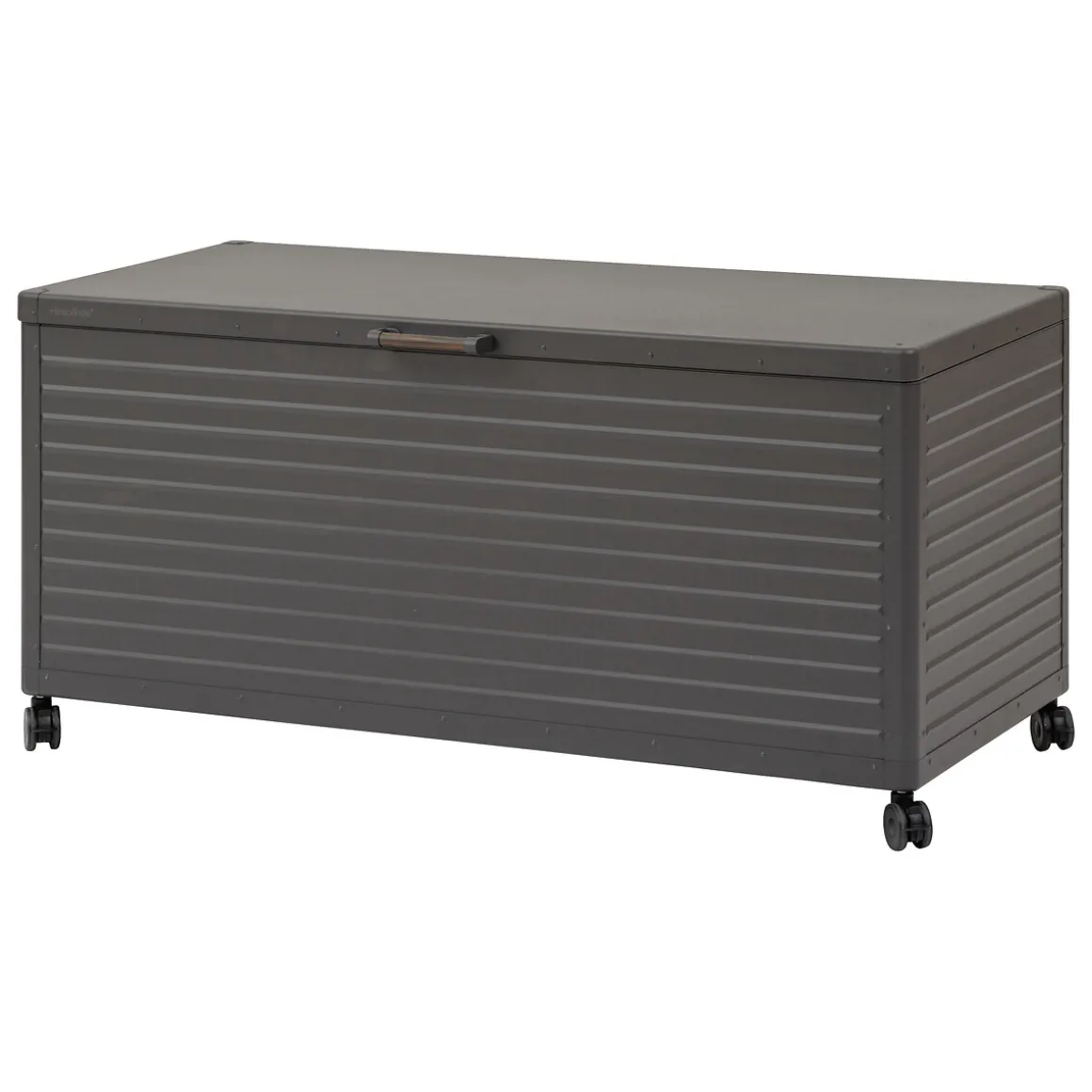 Baúl de almacenaje EDENIO de acero gris