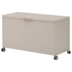 Baúl de almacenaje EDENIO de acero color argile