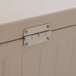 Baúl de almacenaje EDENIO de acero color argile