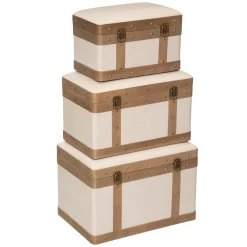 Baúl Mdf Y Lino 38.5x26x24