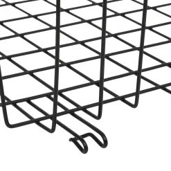 Balda Negra Metálica Colgante Para Almacenaje