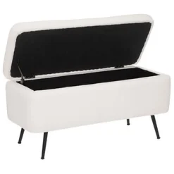 Banco Blanco Aurora Con Almacenaje