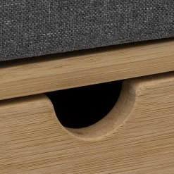 Banco C/Estante Jano De Bambú 74x34x55Cm