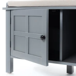 Banco Con Almacenaje Gris