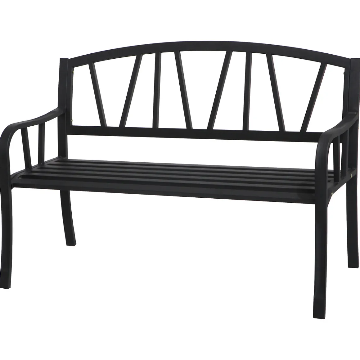 Banco de jardín ALVERNIA negro