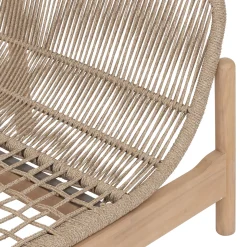 Banco DEONA gris pardo de madera acacia