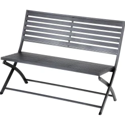 Banco plegable OLBIA gris graphite de metal