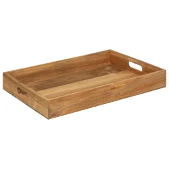 Bandeja Marrón De Madera 42x30cm