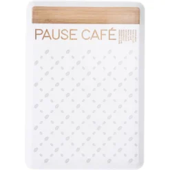 Bandeja Melamina Blanco 30x22Cm