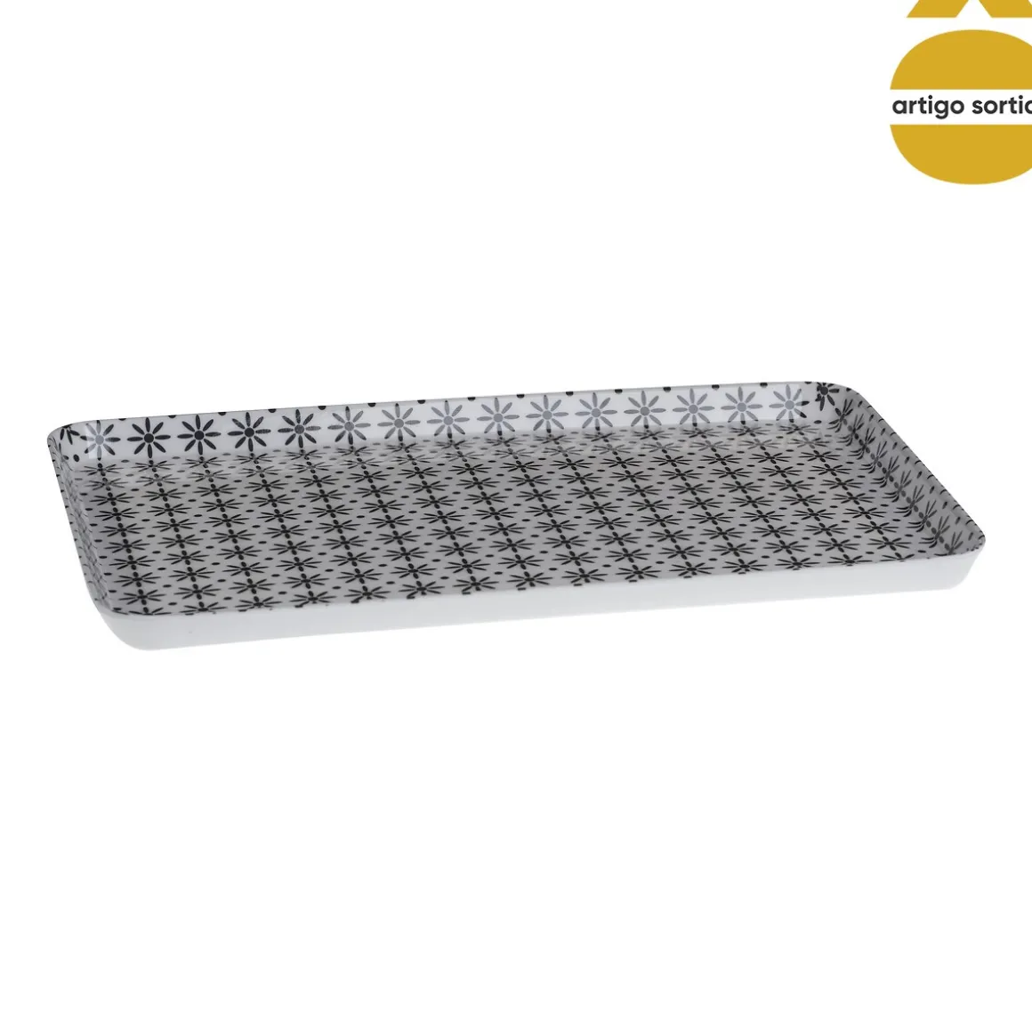 Bandeja Melamina Dec. Surtida 30x22Cm