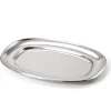 Bandeja Ovalada de Acero Inoxidable 35X26CM