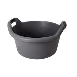 Barreño Redondo C/Asas Gris 30L