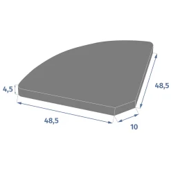 Base para parasol TIZENO gris 16kg