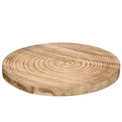 Base Redonda De Madera Quemada 36cm
