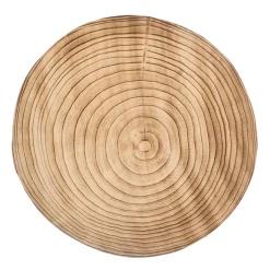 Base Redonda De Madera Quemada 36cm