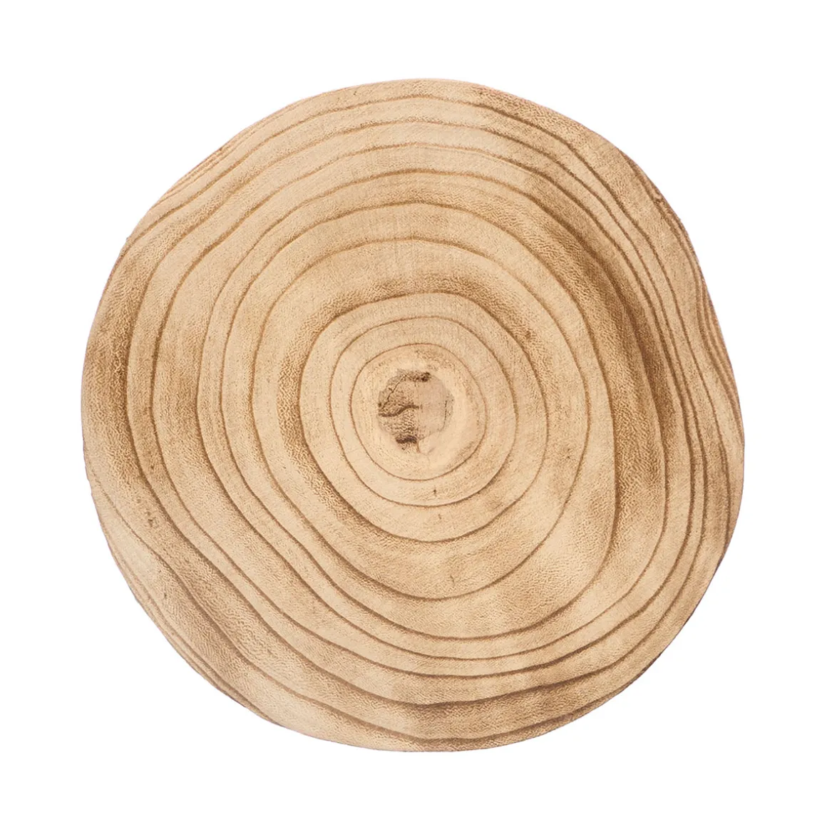 Base Redonda De Madera Quemada 20cm