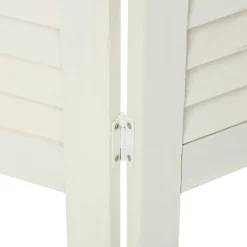 Biombo Madera Blanco 170x40Cm
