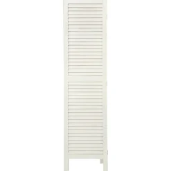 Biombo Madera Blanco 170x40Cm