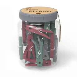 Bote Con 50Pinzas P/Ropa Lady Stendal