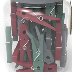 Bote Con 50Pinzas P/Ropa Lady Stendal